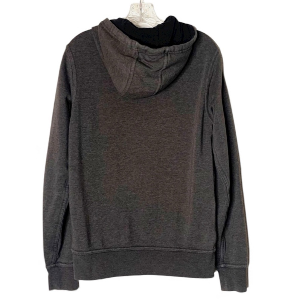 The North Face Gray Hoodie Zip Front LARGE - Picture 2 of 6
